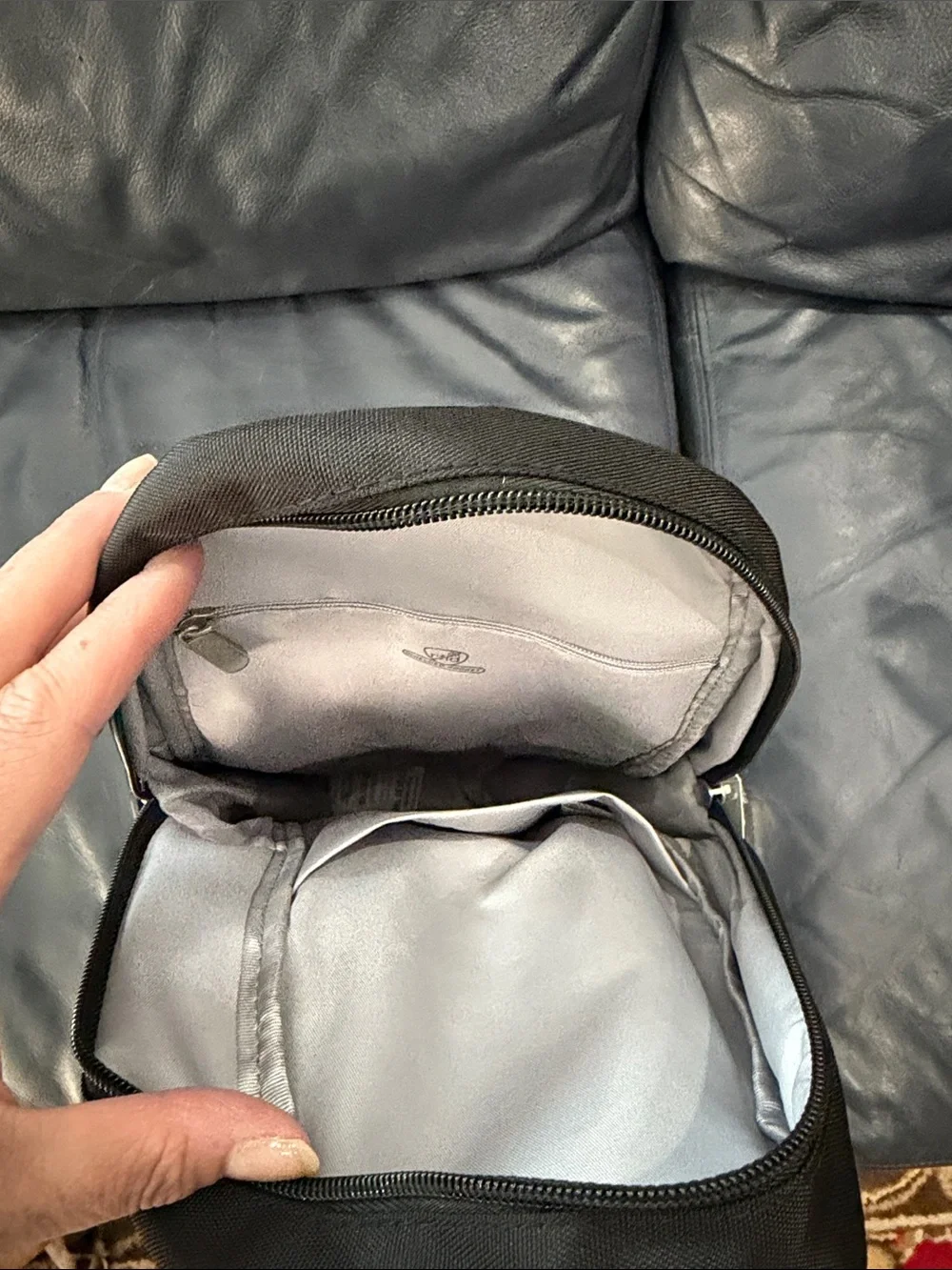 Travelon Black Anti-Theft Sling Bag with Lime Accent